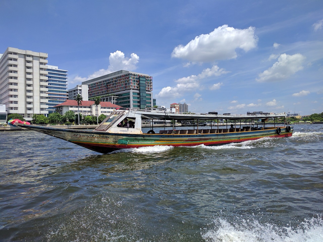 Longtail boat on the Chao Phraya river, Bangkok