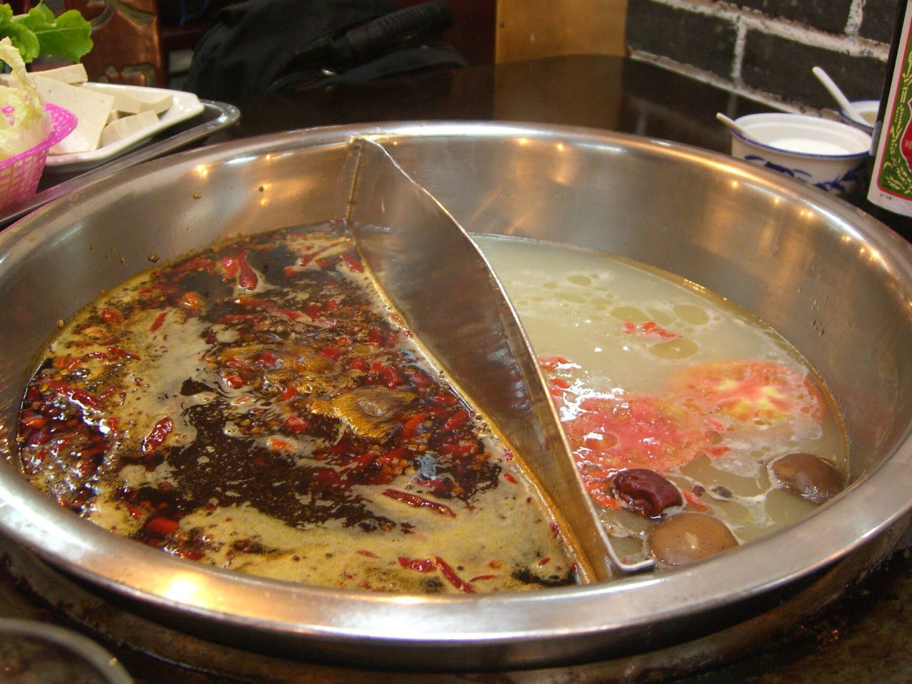 Sichuan hotpot with chilli broth