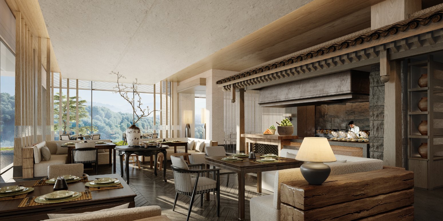 Dining room at Banyan Tree Mount Emei