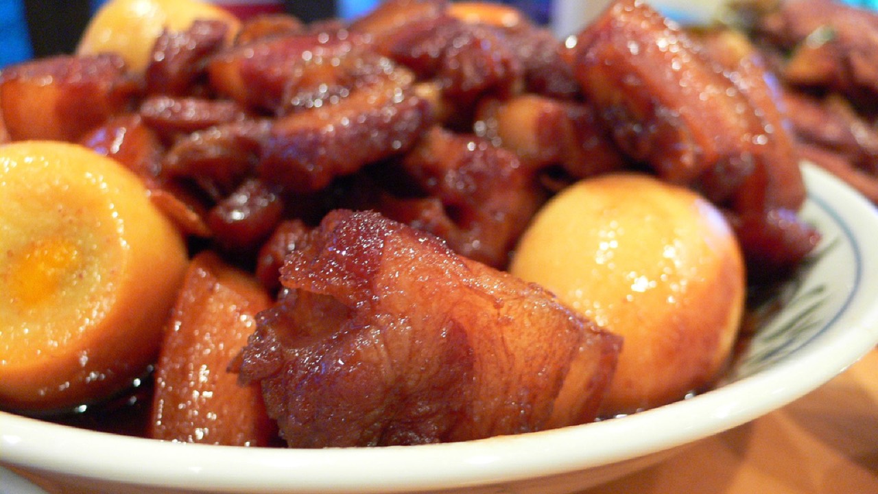 Dongpo pork — Hangzhou's signature red-braised pork belly