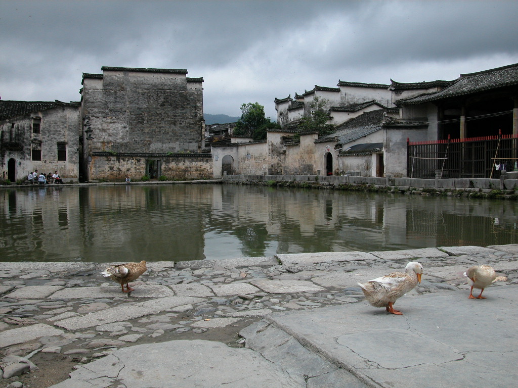 Historic waterside architecture in Hongcun, Anhui