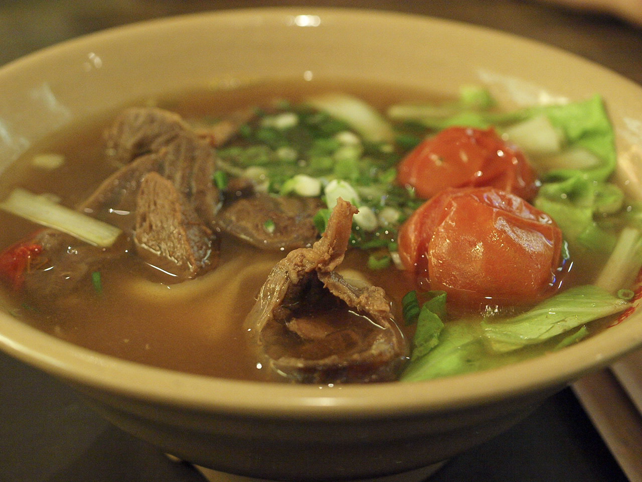 Taiwanese beef noodle soup in Taipei