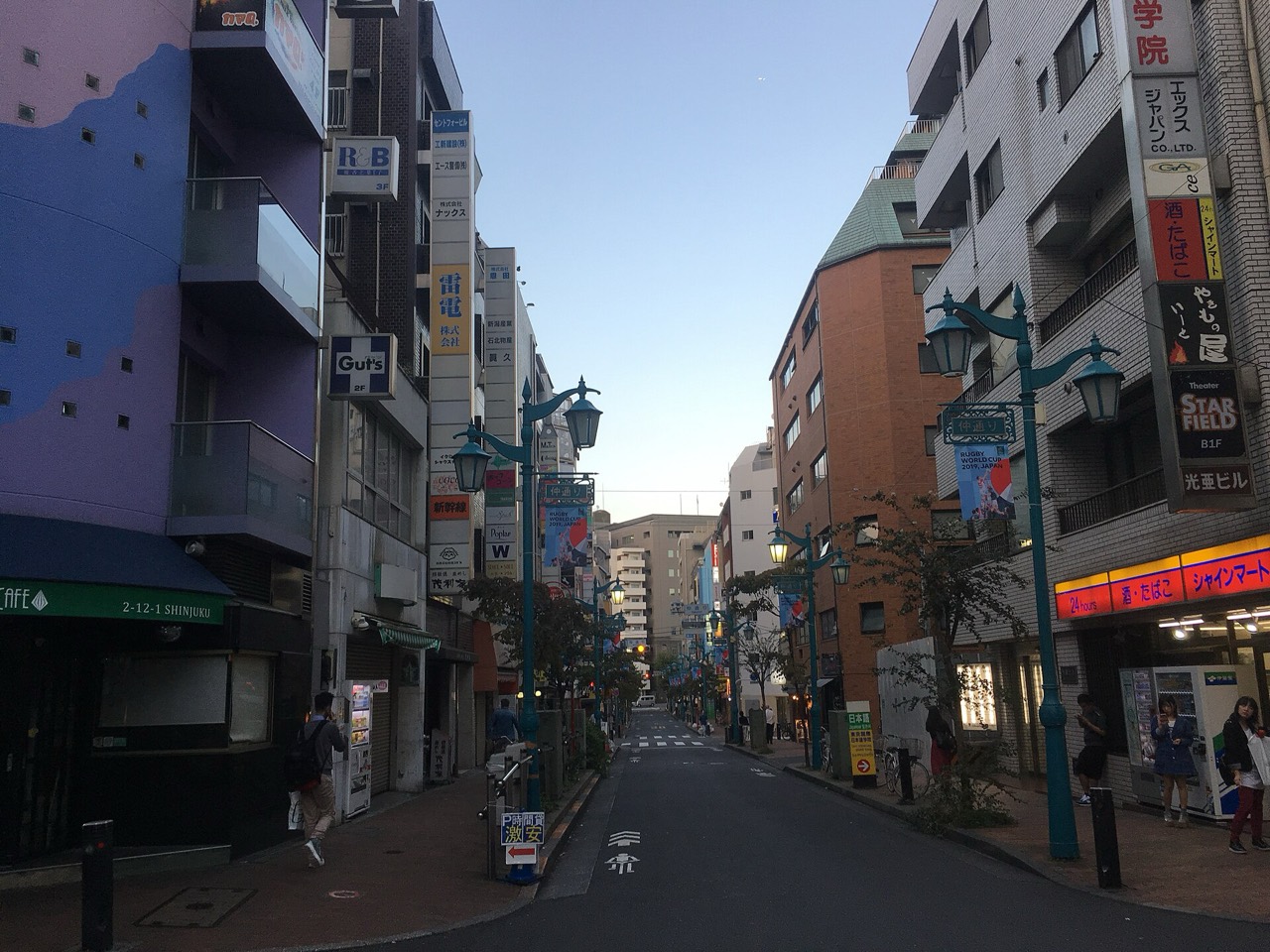 A quiet daytime street in Shinjuku Ni-chome, Tokyo's gay district