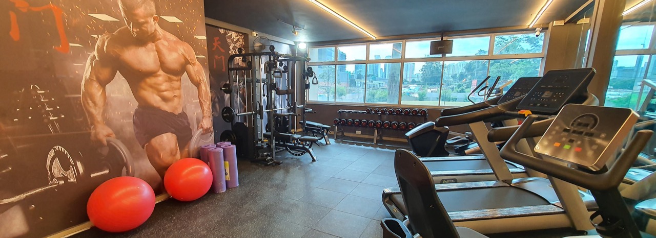 The gym floor at Ten Mens Club, Singapore's flagship gay sauna